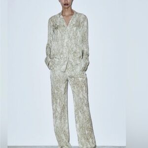 Elegant Beige Women's Pants & Jumpsuit